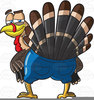 Goofy Turkey Clipart Image