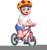 Riding Bicycle Clipart Image