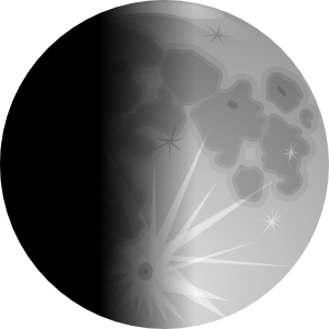 Moons 5 Clip Art