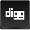 Free Black Button Digg Image