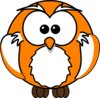 Orange Owl Clip Art