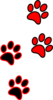 Black Paws Clip Art