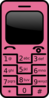 Pink Cell Phone Clip Art