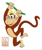 Clipart Swinging Monkey Image