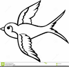 Swallow Clipart Black And White Image