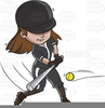 Female Baseball Player Clipart Image