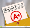 Grade Card Clipart Image