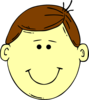 Brown Headed Boy Clip Art