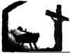 Empty Manger Clipart Image