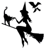 Free Clipart Wiccan Witch Familiar Image
