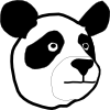 Panda Head Clip Art