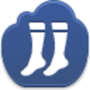 Free Dark Blue Cloud Socks Image