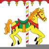 Free Carousel Horses Clipart Image