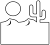 Desert Outline Clip Art