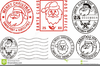 Christmas Postmark Clipart Image