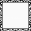 Black And White Damask Clipart Border Free Image