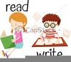 Children Writing Clipart Free Image