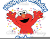 Elmo Birthday Free Clipart Image