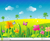 Free Clipart Of Flower Gardens Image