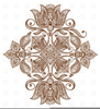 Brown Filigree Clipart Image