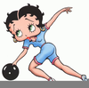 Betty Boop Bowling Clipart Free Image