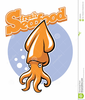 Cartoon Squid Clipart Image