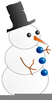 Holiday Snowman Clipart Image