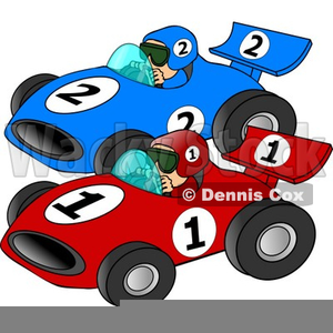 Modified Race Car Clipart Image