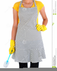 Polka Dot Apron Clipart Image