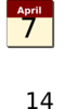 Calendar April 7 Clip Art