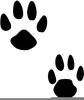 Bunny Pawprint Clipart Image