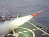 A Bqm-74e Aerial Drone Target Is Launched From The Guided Missile Frigate Uss Curts (ffg 38) Image