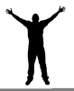 Man Cross Shadow Clipart Image