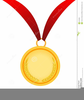 Gold Medal Award Clipart Image