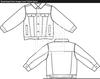 Jacket Black And White Clipart Image