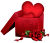 Hearts With Roses Clipart Image