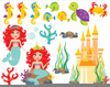 Pirate Mermaid Clipart Image