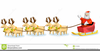 Reindeer Pulling Sleigh Clipart Free Image