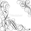 Black Swirls Clipart Image