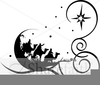 Black And White Nativity Scene Clipart Image