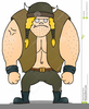 Fat Viking Clipart Image