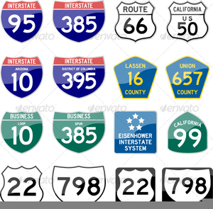 Highway Road Sign Image