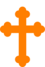 Orange Cross Clip Art