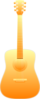 Golden Guitar Clip Art