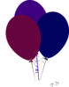 Purple And Blue Balloons Clip Art