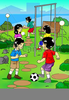 Clipart Of Children On A Playground Image