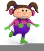 Kids Skating Clipart Image