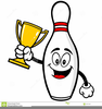 Bowling Trophy Clipart Image