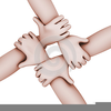 Interlocked Hands Clipart Image