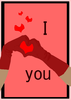 Black Love Birds Clipart Image